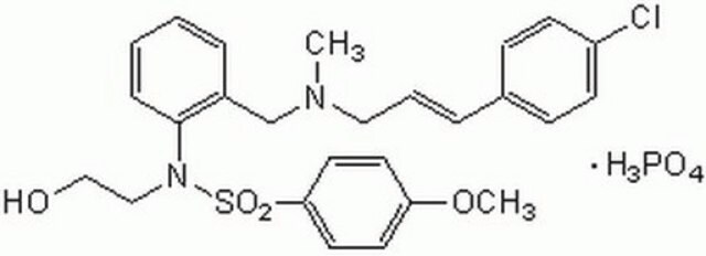 KN-93, wasserlöslich This KN-93 is a water-soluble version of KN-93 that acts as a reversible and competitive inhibitor of CaM kinase II (Ki = 370 nM for rat brain).