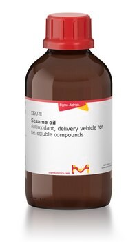 Sesamöl Antioxidant, delivery vehicle for fat-soluble compounds