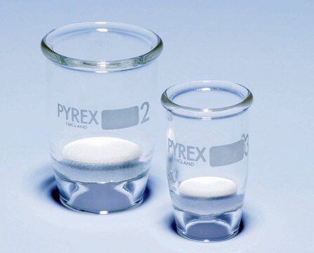 Pyrex&#174; Gooch crucible 30&#160;mL, disc diam. 30&#160;mm, porosity grade 3