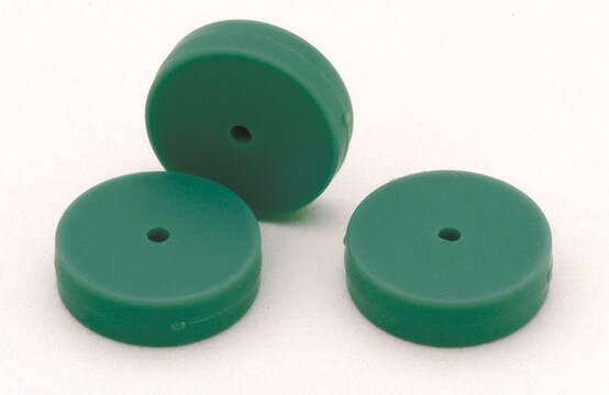 モールドタイプThermogreen&#174; LB-2セプタム、インジェクションホール付き diam. 11&#160;mm, pkg of 50&#160;ea