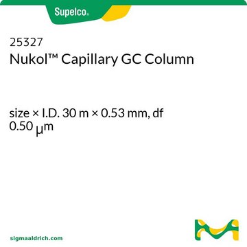 Columna capilar para GC Nukol size × I.D. 30&#160;m × 0.53&#160;mm, df 0.50&#160;&#956;m