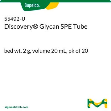 Discovery&#174; Glycan SPE Tube bed wt. 2&#160;g, volume 20&#160;mL, pk of 20