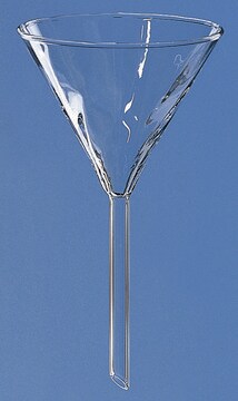 BRAND&#174; funnel short stem, glass short stem, borosilicate glass, diam. 100&#160;mm