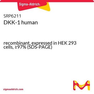 DKK-1 human recombinant, expressed in HEK 293 cells, &#8805;97% (SDS-PAGE)