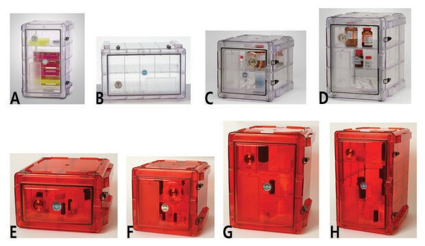 Scienceware&#174; Secador&#174; desiccator cabinet model 2.0, horizontal profile, amber