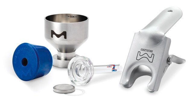 Kit portafiltri analitico in acciaio inossidabile Millipore per filtrazione sotto vuoto 25 mm, Stainless steel funnel with glass membrane support, 50 mL funnel