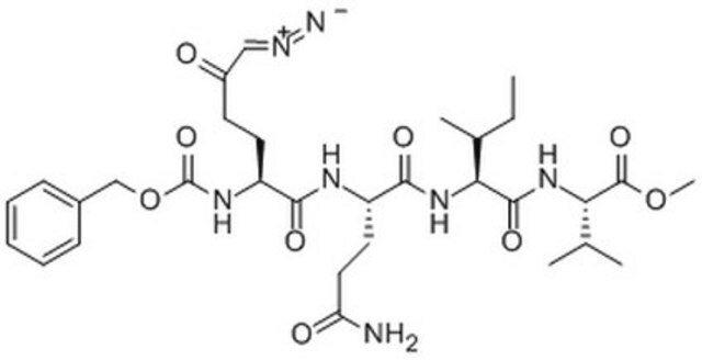 Transglutaminase-2-Inhibitor, ZDON, Calbiochem A cell-permeable, peptide-based, irreversible inhibitor of transglutaminase 2 (TG2; IC&#8325;&#8320; = 150 nM for recombinant TG2). Reacts with the active site cysteine of TG2.