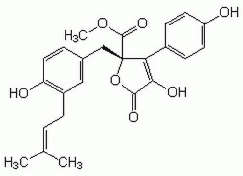 Butyrolactone I A cell-permeable and highly selective inhibitor of cyclin-dependent protein kinases (Cdks) that inhibits cell cycle progression at the G&#8321;/S and G&#8322;/M transitions.