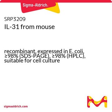 IL-31 from mouse recombinant, expressed in E. coli, &#8805;98% (SDS-PAGE), &#8805;98% (HPLC), suitable for cell culture