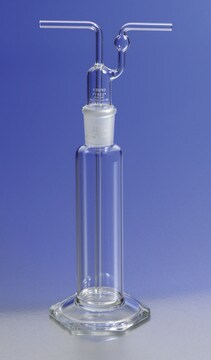 Pyrex&#174; tall form gas washing bottle, with ST stopper capacity 250&#160;mL