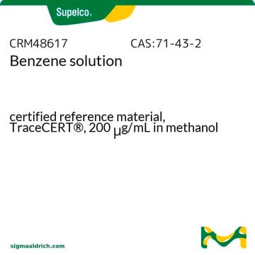 ベンゼン 溶液 certified reference material, TraceCERT&#174;, 200&#160;&#956;g/mL in methanol