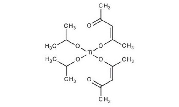 Bis(acetyloacetonian) diizopropanolan tytanu(IV) (75% solution in 2-propanol) for synthesis