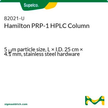 Hamilton PRP-1 HPLCカラム 5&#160;&#956;m particle size, L × I.D. 25&#160;cm × 4.1&#160;mm, stainless steel hardware