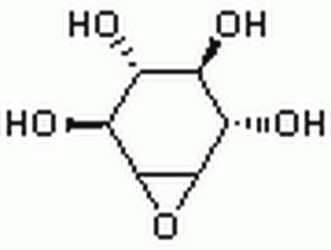 Conduritol-B-Epoxid Conduritol B Epoxide, CAS 6090-95-5, is an irreversible Inhibitor of glucocerebrosidase in neurons. Also inhibits &#945;-glucosidase activity in a variety of species.