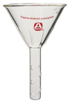 Aldrich&#174; solvent-pouring funnel stem L × O.D. 100&#160;mm × 22&#160;mm