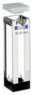 Hellma&#174; absorption cuvettes, cells for magnetic stirrers High Performance Quartz Glass, spectral range 200-2500 nm, pathlength 10&#160;mm, chamber volume 1500&#160;&#956;L