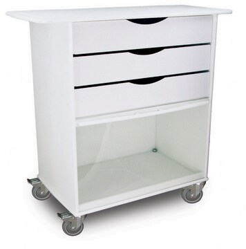 Extra Wide Storage Cart clear (door)