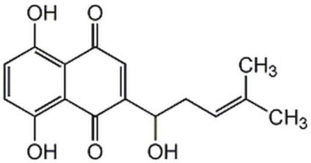 紫草宁 A naphthoquinone found in the Chinese herb Shiunko.