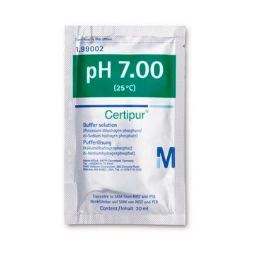 Solution tampon (potassium dihydrogen phosphate/di-sodium hydrogen phosphate), traceable to SRM from NIST and PTB pH 7.00 (25&#176;C) Certipur&#174;