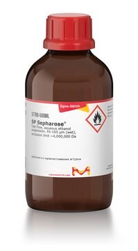 SPセファロース&#8482; Fast Flow, aqueous ethanol suspension, 45-165&#160;&#956;m (wet), exclusion limit ~4,000,000&#160;Da