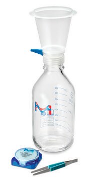 MILLICUP-FLEX, 47 mm Disposable Filtration Unit 250 mL, Solvent-Resistant, GL45 Connection, Single-Use, Nonsterile