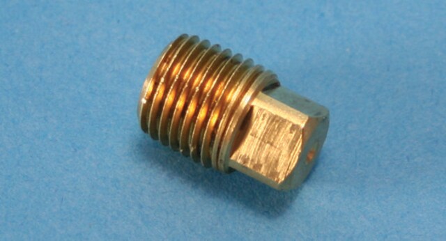 Sample cylinder plug brass