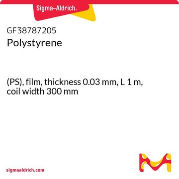 Polystyrene (PS), film, thickness 0.03&#160;mm, L 1&#160;m, coil width 300&#160;mm