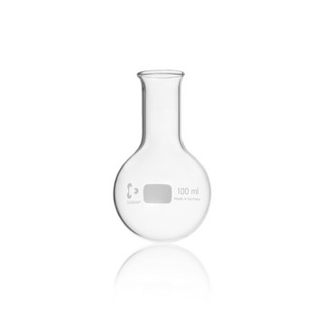 Duran&#174; Round Bottom Flask narrow-mouth neck, WITH BEADED RIM