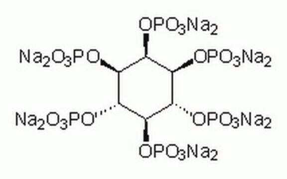 D-myo-Inositol 1,2,3,4,5,6-六磷酸十二钠盐，来源于玉米须 Major phosphorus compound in plants that chelates with a variety of di- and trivalent cations.