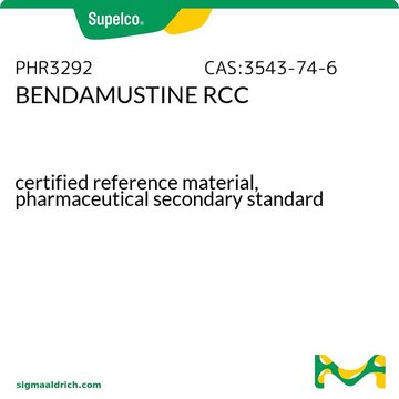 BENDAMUSTINE RCC certified reference material, pharmaceutical secondary standard