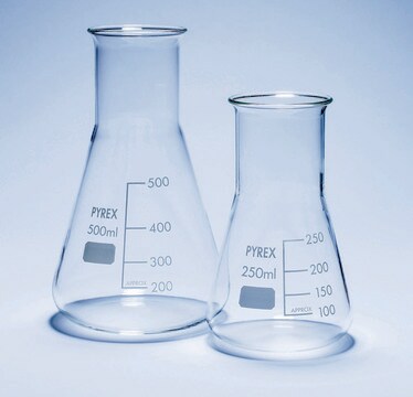 Pyrex&#174; Erlenmeyer flask, wide neck, with printed trace code capacity 250&#160;mL