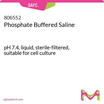 Disolución salina tamponada con fosfato pH 7.4, liquid, sterile-filtered, suitable for cell culture