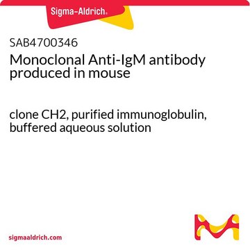 Monoclonal Anti-IgM antibody produced in mouse clone CH2, purified immunoglobulin, buffered aqueous solution