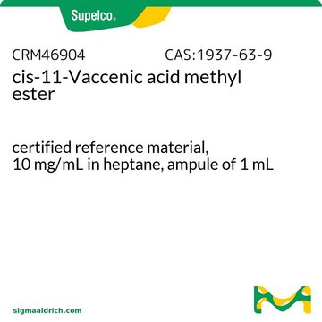 cis-11-オクタデセン酸メチルエステル certified reference material, 10&#160;mg/mL in heptane, ampule of 1&#160;mL