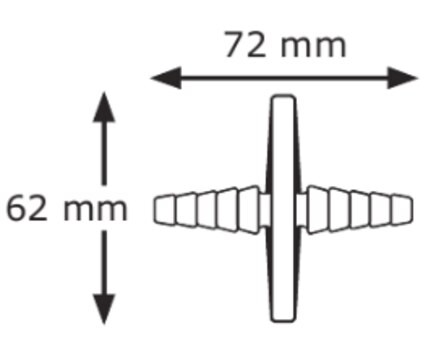 Millex&#8482;&nbsp;hydrophober PTFE-Belüftungsfilter pore size 0.2&#160;&#956;m, diam. 50&#160;mm, non-sterile, 1/4-1/2 in. silicone hose barb, sterilization compatible with autoclavable