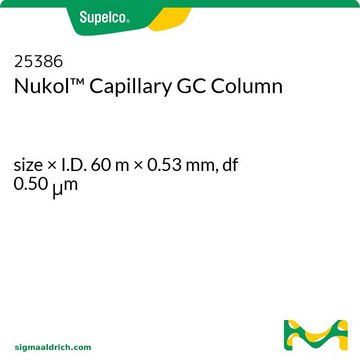 Colonne capillaire Nukol pour GC/CPG size × I.D. 60&#160;m × 0.53&#160;mm, df 0.50&#160;&#956;m