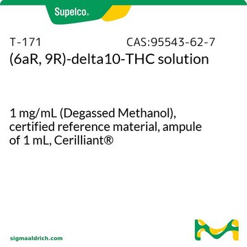 (6aR, 9R)-delta10-THC solution 1&#160;mg/mL (Degassed Methanol), certified reference material, ampule of 1&#160;mL, Cerilliant&#174;