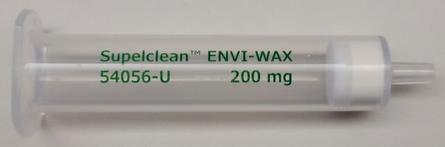 Supelclean&#8482; ENVI-WAX SPE Tube bed wt. 200&#160;mg, suitable for PFAS testing, volume 6&#160;mL, pk of 30&#160;ea