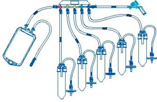 NovaSeptum&#174; GO Conical Tube Sampling Unit, Manifold (5-valve) sterile; &#947;-irradiated