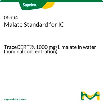 苹果酸标准液，用于离子色谱分析 TraceCERT&#174;, 1000&#160;mg/L malate in water (nominal concentration)