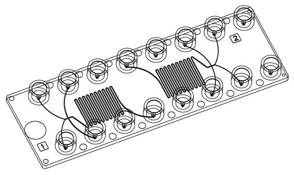 Diffusion mixer chip Fluidic 186, COP