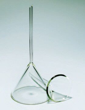 Pyrex&#174; Filter funnel, long stem top O.D. 105&#160;mm