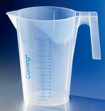 Corning&#174; reusable beaker with handle and spout polypropylene, size 3&#160;L