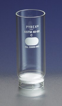 Pyrex&#174; fritted disc body diam. 35&#160;mm, porosity 170-220&#160;&#956;m