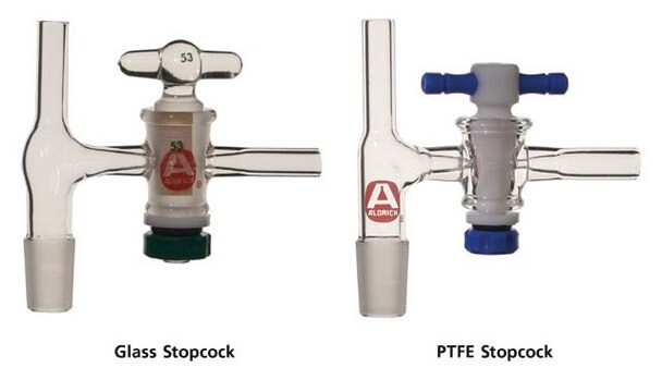 Aldrich&#174; Septumeinlass-Aufsatz mit Hahn am Seitenarm joint: ST/NS 19/22, glass stopcock