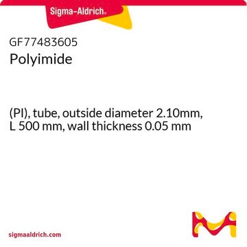 Polyimide (PI), tube, outside diameter 2.10mm, L 500&#160;mm, wall thickness 0.05&#160;mm