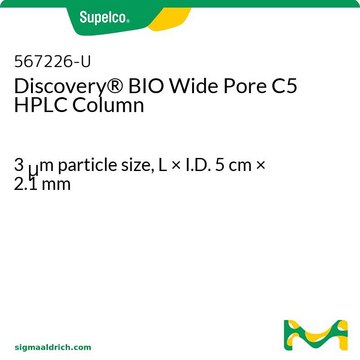 Discovery&#174; BIO Wide Pore C5 HPLCカラム 3&#160;&#956;m particle size, L × I.D. 5&#160;cm × 2.1&#160;mm