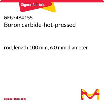 Boron carbide-hot-pressed rod, 6.0&#160;mm diameter, length 100 mm