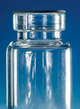 Fläschchen mit Crimp-Verschluss für eine dünne Dichtung volume 20&#160;mL, clear glass (Thin seal vial for SPME), O.D. × H 22.5&#160;mm × 75.5&#160;mm, pkg of 100&#160;ea