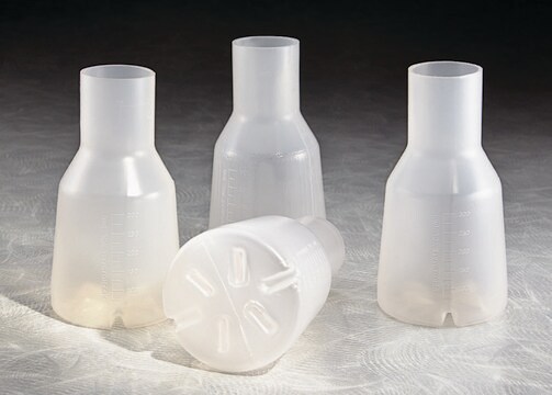 Tunair&#8482;振とうフラスコ flask volume 300&#160;mL, wide-mouth polypropylene flask, full baffle